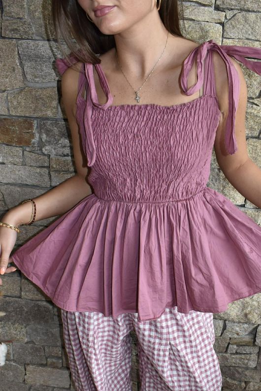 Paloma Bandeau Cami Indian Pink